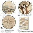 thumbnail image 3 of Designart "Minimalist Beige African Tree I" Tree African Wall Decor, 3 of 7