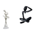 thumbnail image 6 of CarpNettore Ballerina Figurine Desktop Ornament Creative Modern Dancing Girl Sculpture for Bedroom Office Entrance Thinker Abstract Statue Decorative Figurine Collection Simple Tabletop, 6 of 8