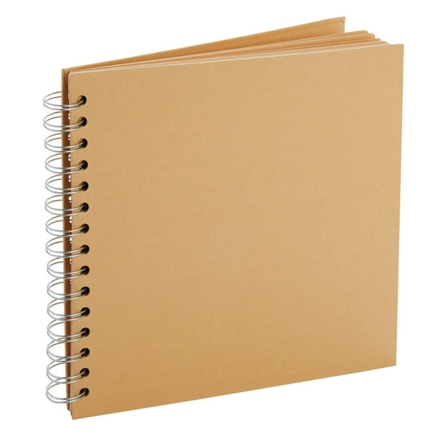 Álbum de recortes Juvale, tapa dura, papel kraft, 80 páginas, 8 x 8 pulgadas