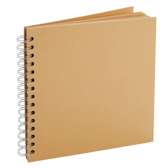 Álbum de recortes Juvale, tapa dura, papel kraft, 80 páginas, 8 x 8 pulgadas