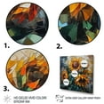thumbnail image 3 of Designart "Yellow Sunflower Symphony V" Floral Sunflower Wall Art Living Room, 3 of 5