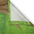 thumbnail image 3 of Ambesonne Woodsy Theme Kitchen Curtains, Forest with Trees Art, 55"x36", Lime Green Caramel, 3 of 3