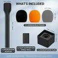 thumbnail image 2 of Xianyou-Poignée de Micro pour DJI RODE Microphone, Support de Micro Portatif pour Déplacer Sans Fil, Rig pour Microphone d'Entretien pour Tous les Micros Lavaliers, Adaptateur de Micro Sans Fil pour Vlogging, Interview, Podcast, Rapports, TP20, 2 of 4