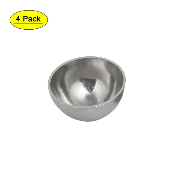 25mm OD 1mm Thickness 304 Stainless Steel Hollow Half Round Railing Balls 4pcs