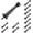 Matte Black, variant on Heavy Duty Door Stops - 3 Inch Solid Rigid Stopper w/Plastic Tips for Extra Wall & Door Protection, Matte Black, 8 Pack