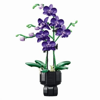 Blue Orchid Cymbidium Faberi Flower Compatible with LEGO Flower