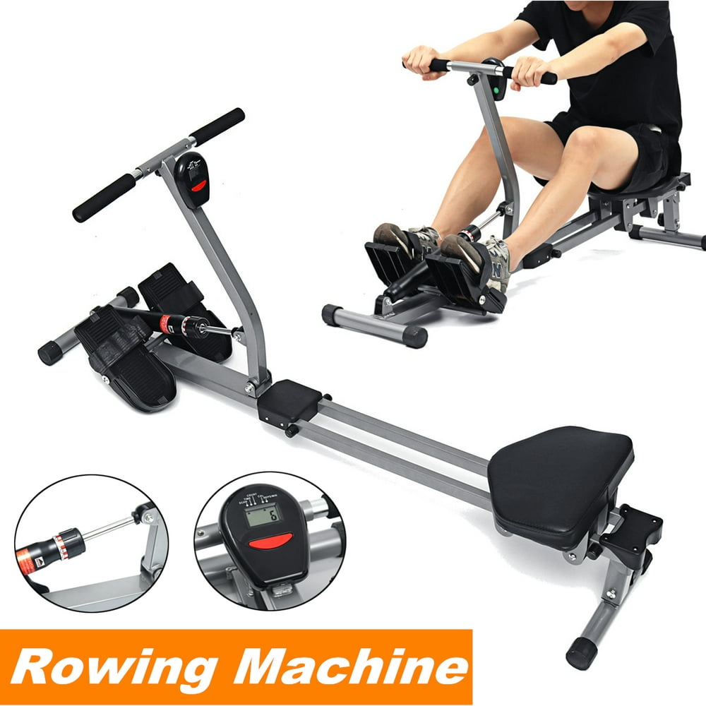 Bestller Body Fit Rowing Machine 12 Level Resistance Home Gym Fitness ...