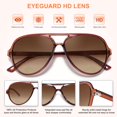 thumbnail image 4 of Gafas de sol de lectura bifocales EYEGUARD Retro Aviator UV400 2.00, 4 of 6