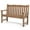 Teak, variant on Stoog Two Person Outdoor Garden Bench with Armrest, Loveseat Porch Chair with 800 lbs Capacity, HIPS All-Weather for Patio Porch Backyard Park, Black