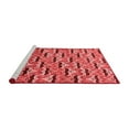thumbnail image 2 of Ahgly Company Machine Washable Indoor Square Oriental Red Modern Area Rugs, 5' Square, 2 of 4