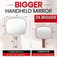 thumbnail image 2 of Espejo de mano MIRRORVANA Professional, grande, plateado, edición Luxe, 2 of 7