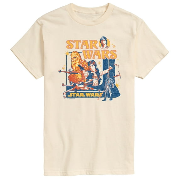 Star Wars - Retro Han Solo and Chewbacca - Men's Short Sleeve Tee