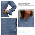 thumbnail image 3 of Vestido de manga larga para mujer vestido de manga larga con cuello redondo de gasa para dama para citas de vacaciones ANGGREK Otros, 3 of 6