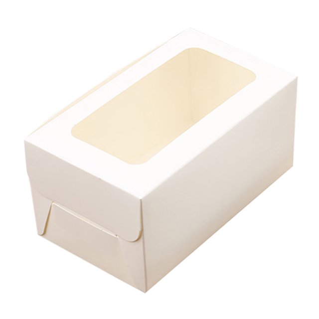 CAROOTU 10PCS 2/4/6 Holes Kraft Paper Cupcake Packing Box Muffin Wedding Party Case Holder Box