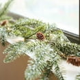 thumbnail image 6 of 5.7ft Smokey Christmas Garland with Lights & Pine Cones, Prelit Natual Rustic Cedar Pine Garland with Pine Cones for Home New Year, Mantle, Fireplace, Indoor Outdoor Xmas Decor(Green,69x2"), 6 of 9