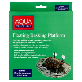 Aqua Culture Floating Basking Platform For Reptiles And Amphibians, Terrarium Decor, Small