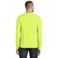 thumbnail image 3 of Port & Company Tall Long Sleeve Core Blend Tee - PC55LST Safety Green | 5.5 Oz Size - 4XLT | Buy from PORT & COMPANY, 3 of 7
