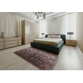 thumbnail image 4 of Ahgly Company Indoor Round Mid-Century Modern Purple Lily Purple Oriental Area Rugs, 6' Round, 4 of 6
