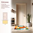 thumbnail image 3 of ODIKA 4' x 6' Machine Washable Non-Slip Area Rug, Contemporary Oval High Traffic Rug, Orange, 124526, 3 of 7