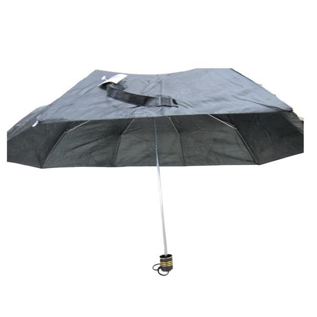 Compact Folding Black Umbrella Travel Sport Super Mini 39501 