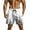 A Gray, variant on Men's Casual Shorts Men's Casual Homewear Flame Printing Funny Printed Trousers Beach Sports Shorts Fast-Drying Trousers Mint Green S
