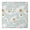 White-149, variant on Vinyl Tablecloth Square Fitted with Daisy and Wildflower Artwork, Rustic Boho Chic Elastic Floral Cover for Indoor Outdoor Dining