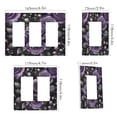 thumbnail image 2 of Yayeee Rocker Switch Wall Plate 1-Gang 4.6"x2.9" Home Decorative Outlet Cover, Purple Roses, 2 of 6