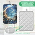 thumbnail image 6 of Yayeee Pot Holders Kitchen Heat Resistant with Pocket 7"x9.8" Cotton Oven Cooking Hot Pads, Crystal Moon, 6 of 7
