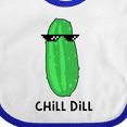 thumbnail image 4 of Inktastic Chill Dill Boys or Girls Baby Bib, 4 of 4