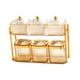 thumbnail image 2 of Contenedor secos, recipientes sellados para almacenar caramelos, bandeja dividida para refrigerios, bandeja para secos para el , Cuadrado Dorado Oro cuadrado, 2 of 8