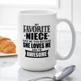 thumbnail image 6 of CafePress - Favorite Niece - 15 oz Ceramic Large White Novelty Mug, 6 of 6
