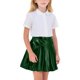 thumbnail image 1 of Faldas plisadas para niñas Color sólido Partido de baile brillante Falda de moda casual para niños Faldas de baile para niñas, 1 of 8