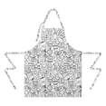 thumbnail image 2 of Football Icons Pattern Apron-Garden Aprons for Women with Pockets-Cotton Linen Waterproof Kitchen Cooking Gardening Aprons Adjustable for Kitchen,Cooking,BBQ and Salon 33x27 Inch, 2 of 7