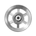 thumbnail image 1 of koolsoo 105mm Universal Bearing Pulley Wheel Replacement Round Pulley Wheel for Exercise Argent, 1 of 9