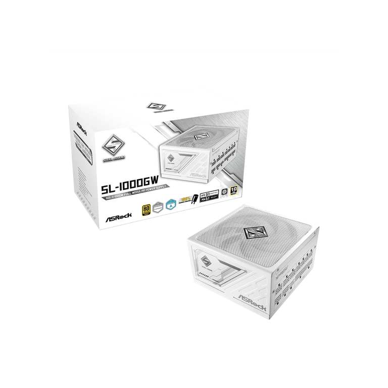 ASRock SL-1000GW 1000W 80 PLUS GOLD & Cybenetics PLATINUM Full