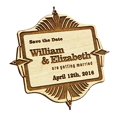 thumbnail image 2 of Personalized Wedding Save The Date Magnet 50 Rustic Engraved Wood Magnets Wedding Announcements, 2 of 2