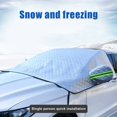 thumbnail image 4 of Car Windshield Snow Cover  Windshield Ice Snow Removal Frost Guard Winter Waterproof Thickened  Dust-Proof Sun-Proof Frost-Proof Snow Cover For Most Cars Protection All Weather, 4 of 8