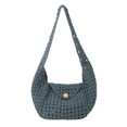 thumbnail image 1 of Bolso Hombro Punto Elegante Mujer Tejido Bag Gran Capacidad () Verde, 1 of 9