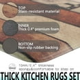 thumbnail image 4 of Falfor Farmhouse Anti Fatigue Kitchen Rugs Set Non Slip Waterproof Kitchen Rugs and Mats Kitchen Floor Mats Heavy Duty Comfort Standing Mats for Kitchen Sink Office, 4 of 6