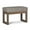 Gray Taupe, variant on Milltown 27 inch Wide Solid Wood Contemporary Footstool Small Ottoman Bench in Platinum