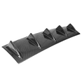 thumbnail image 4 of Ikon Motorsports Compatible with 23" x 6" Ikon Style Universal Rear Bumper Diffuser 5 Fins Carbon Fiber Print, 4 of 9