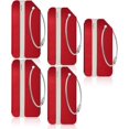 thumbnail image 1 of Etiquetas de aluminio para equipaje para dispositivos de reconocimiento de equipaje de metal (5 en rojo), 1 of 5