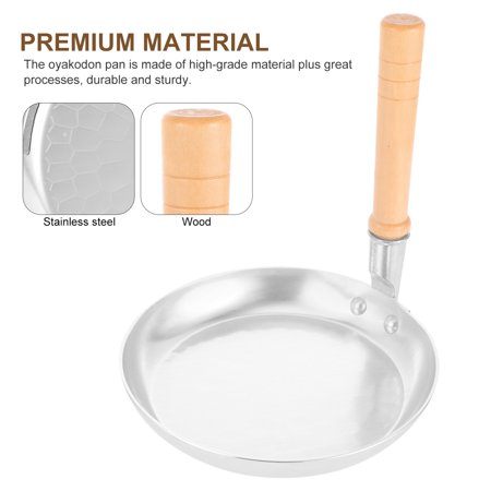 High-Quality Japanese Stainless Steel Oyakodon Pan - Premium Frying Pan for Perfect Omelettes and Eggs Skillet - Exceptional Choice for Cooking Delicious Meals at Home