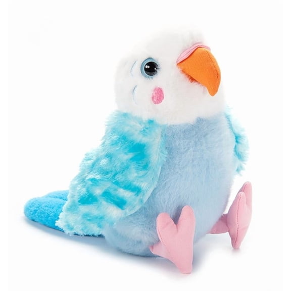 The Petting Zoo Budgie Parakeet Stuffed Animal, Gifts for Kids, Wild Onez Bird Plush Toy, 7 inch (Blue)