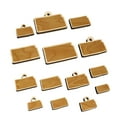 thumbnail image 1 of Kansas State Silhouette Wood Mini Charms Shapes DIY Craft Jewelry - No Hole - 20mm (15pcs), 1 of 7