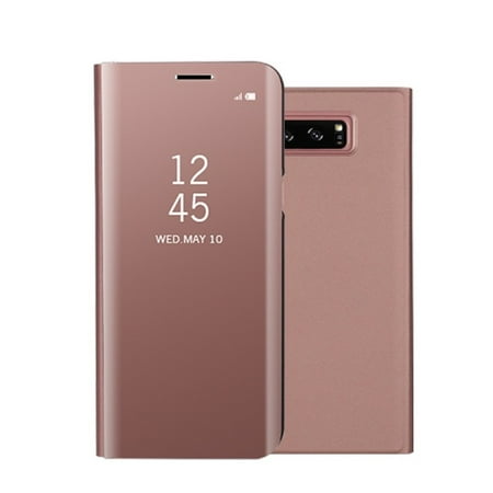 Note Cases Free Shipping Fashion Shockproof Ultra Thin Electroplating PU Case Cover Mirror Free Flip Anti-scratch Protective Case for Samsung Galaxy Note 8 ()
