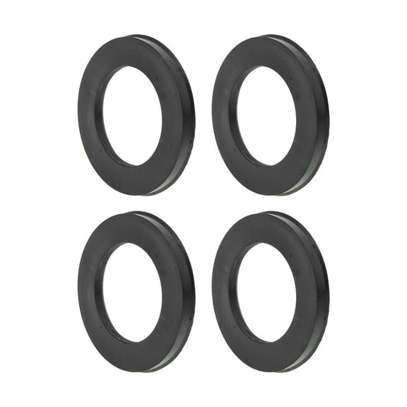 106.1mm to 66.6mm Car Wheel Hub Centric Rings Black Polycarbonate Wheels Center Shaft Shock Absorbing Hubrings 4 Pcs