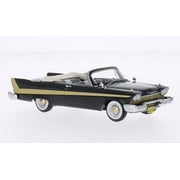 1958 Plymouth Fury Convertible Black Resin Model Car in 1:43 Scale by Neo