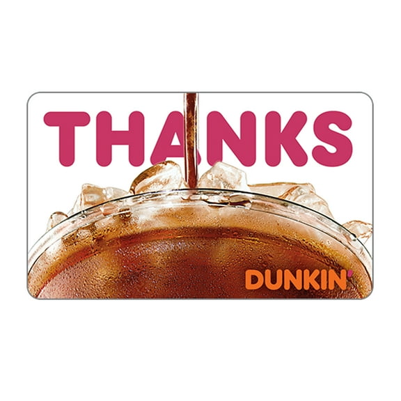 Dunkin Thank You Gift Card (Email Delivery)
