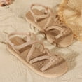 thumbnail image 6 of Willtoo Womens Summer Sandals Flat Slide Slippers Boho Open Toe Comfortable Thong Flip Flops Beach Pool Shower, 6 of 7
